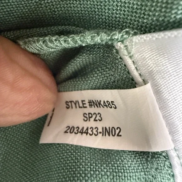 Madewell Tie-Back Midi Cami Dress Light Green Linen Blend - Picture 8 of 16